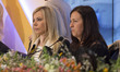 Wife of Salvatore Girone, Vania Ardito and the girlfriend of Massimiliano Latorre, Paola M...