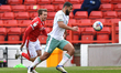 Luke Freeman of (15) Nottingham Forest closes on Cameron Carter-Vickers of AFC Bournemout...