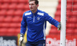 Thomas O'Connor of Gillingham's (on loan from Southampton) during the pre-match warm-up  d...