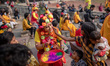 Bangladeshi people celebrate the Pahela Falgun (First day of the spring) in Dhaka, Banglad...