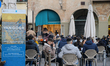In the picture Paduan boys and citizens sitting in one of the bars in the historic center...