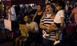 People march during a demonstration in Acerra (Naples) on September 7, 2019 to protest aga...
