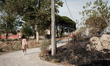This photo taken on September 15, 2019 shows the remnants of a toxic fire in Villa Literno...