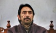 Jammu Kashmir Pradesh Congress committee President Ghulam Ahmad Mir (G.A Mir) is seen duri...
