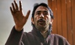 Jammu Kashmir Pradesh Congress committee President Ghulam Ahmad Mir (G.A Mir) is seen duri...