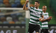 Zouhair Feddal happy with his goal during the game for Liga NOS between Sporting CP and Po...