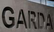 A Garda sign seen outside Kevin Street District Garda Station in Dublin city center during...