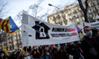 Thousands of people have demonstrated in Barcelona, convened by the anti-capitalist platfo...