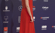 Barbara Santa Cruz attends the Feroz Awards 2021 Red Carpet at VP Hotel Plaza de España in...