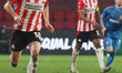 Ryan Thomas #30 of PSV with the ball  during the UEFA Europa League match between PSV v Ol...