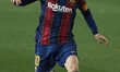 Lionel Messi of Barcelona runs with the ball during the Copa del Rey Semi Final Second Leg...