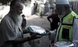 Palestinian families suffering from extreme poverty while receiving food assistance from o...