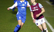  L-R Georgia Brougham of Birmingham City Women(on loan from Everton) holds of Martha Thoma...