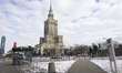 The Palace of Culture and Sciences is seen in Warsaw, Poland on March 20, 2020. The Polish...