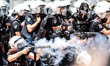 ISTANBUL, TURKEY-- Police fired tear gas against protesters in Taksim Square on June 11, 2...
