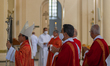 Archbishop of Colombia, Monsignor Luis Jose Rueda celebrates Palm Sunday mass 'Domingo de...