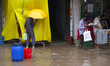 DHAKA, BANGLADESH  27th June : Waterlogged streets during rain  in Dhaka on 27th June 2015...