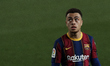 Sergiño Dest of Barcelona looks during the La Liga Santander match between FC Barcelona an...