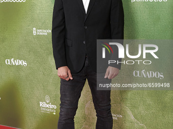Daniel Lundh attends the 'Cunados' Premiere at Callao Cinema in Madrid, Spain on April 6, 2021. (