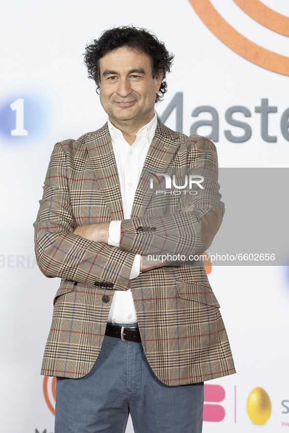 Pepe Rodriguez attends 'Masterchef 9' photocall att RTVE Prado del Rey on April 08, 2021 in Madrid, Spain 