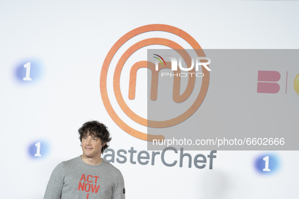 Jordi Cruz attends 'Masterchef 9' photocall att RTVE Prado del Rey on April 08, 2021 in Madrid, Spain 