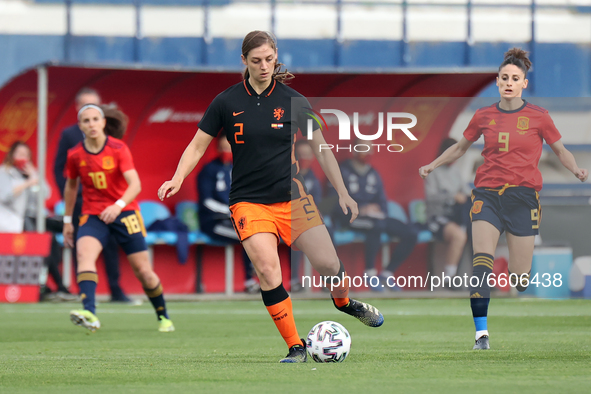 Aniek Nouwen of Netherlands during the International Friendly Women match between Spain v Netherlands at the Estadio Municipal Antonio Loren...