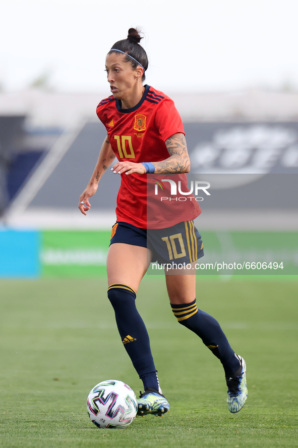 Jennifer Hermoso of Spain during the International Friendly Women match between Spain v Netherlands at the Estadio Municipal Antonio Lorenzo...