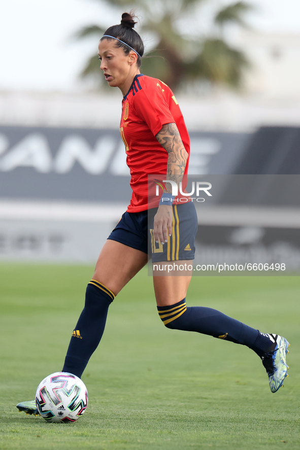 Jennifer Hermoso of Spain during the International Friendly Women match between Spain v Netherlands at the Estadio Municipal Antonio Lorenzo...