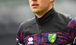 Orjan Nyland of Norwich City warms up ahead of kick-off during the Sky Bet Championship ma...