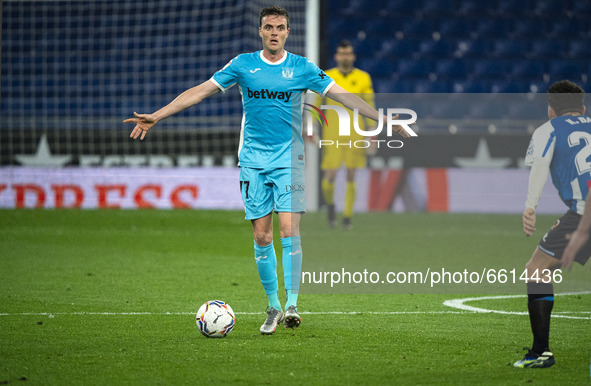 Javier Eraso during the match between RCD Espanyol and FC Fuenlabrada, corresponding to the week 32 of the Liga Smartbank, played at the RCD...