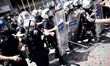 Intervention of the police force this morning in Taksim square, in Istanbul, on June 11, 2...