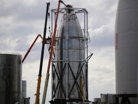 A mystery nosecone at SpaceX's South Texas Launch Site in Boca Chica, Texas on Monday, April 19th, 2021. It is unknown what this is for but...