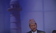 Mayor of Kathmandu Metropolitan City Bidya Sundar Shakya giving speech after inaugurate of...