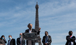 Philosopher and intellectual Bernard-Henry Lévy participated in the large demonstration to...