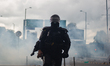 A riot Police officer from ESMAD in Bogota, Colombia on April 28, 2021 after thousands of...