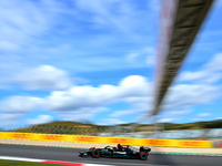 Lewis Hamilton of Mercedes-AMG Petronas F1 Team drive his W12 single-seater during free practice of Portuguese GP, third round of Formula 1...