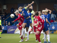  Hanna Glas (Bayern Munich) and Magdalena Eriksson (Chelsea FC) fight for the ball during the 2020-21 UEFA Women’s Champions League fixture...