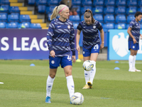 Jorja Fox (Chelsea FC) warms up during the 2020-21 UEFA Women’s Champions League fixture between Chelsea FC and Bayern Munich at Kingsmeadow...
