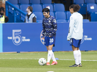 Ji So-Yun (Chelsea FC) warms up during the 2020-21 UEFA Women’s Champions League fixture between Chelsea FC and Bayern Munich at Kingsmeadow...