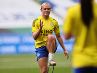  Libby Smith of Leicester City warms up ahead of the FA Women's Championship match between Leicester City and Charlton Athletic at the King...
