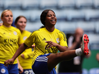 Lachante Paul of Leicester City warms up ahead of the FA Women's Championship match between Leicester City and Charlton Athletic at the Kin...