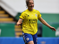  Sophie Howard of Leicester City warms up ahead of the FA Women's Championship match between Leicester City and Charlton Athletic at the Kin...