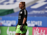  Sophie Harris of Leicester City warms up ahead of the FA Women's Championship match between Leicester City and Charlton Athletic at the Kin...