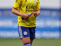  Sam Tierney of Leicester City warms up ahead of the FA Women's Championship match between Leicester City and Charlton Athletic at the King...