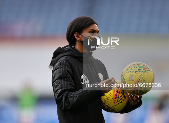  Leicester City Women General Manager Jade Morgan during the warmup prior to the FA Women's Championship match between Leicester City and Ch...