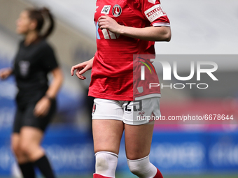  Lois Heuchan of Charlton Athletic during the FA Women's Championship match between Leicester City and Charlton Athletic at the King Power S...