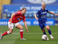  Sophie Barker of Leicester City runs with the ball during the FA Women's Championship match between Leicester City and Charlton Athletic at...
