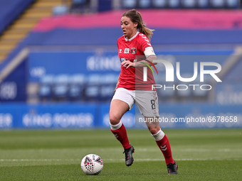  Charley Clifford of Charlton Athletic runs with the ball during the FA Women's Championship match between Leicester City and Charlton Athle...
