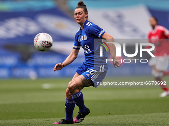  Natasha Flint of Leicester City in action during the FA Women's Championship match between Leicester City and Charlton Athletic at the King...