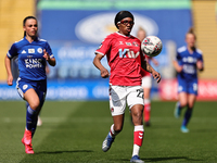  Shauna Vassell (R)of Charlton Athletic in action during the FA Women's Championship match between Leicester City and Charlton Athletic at t...